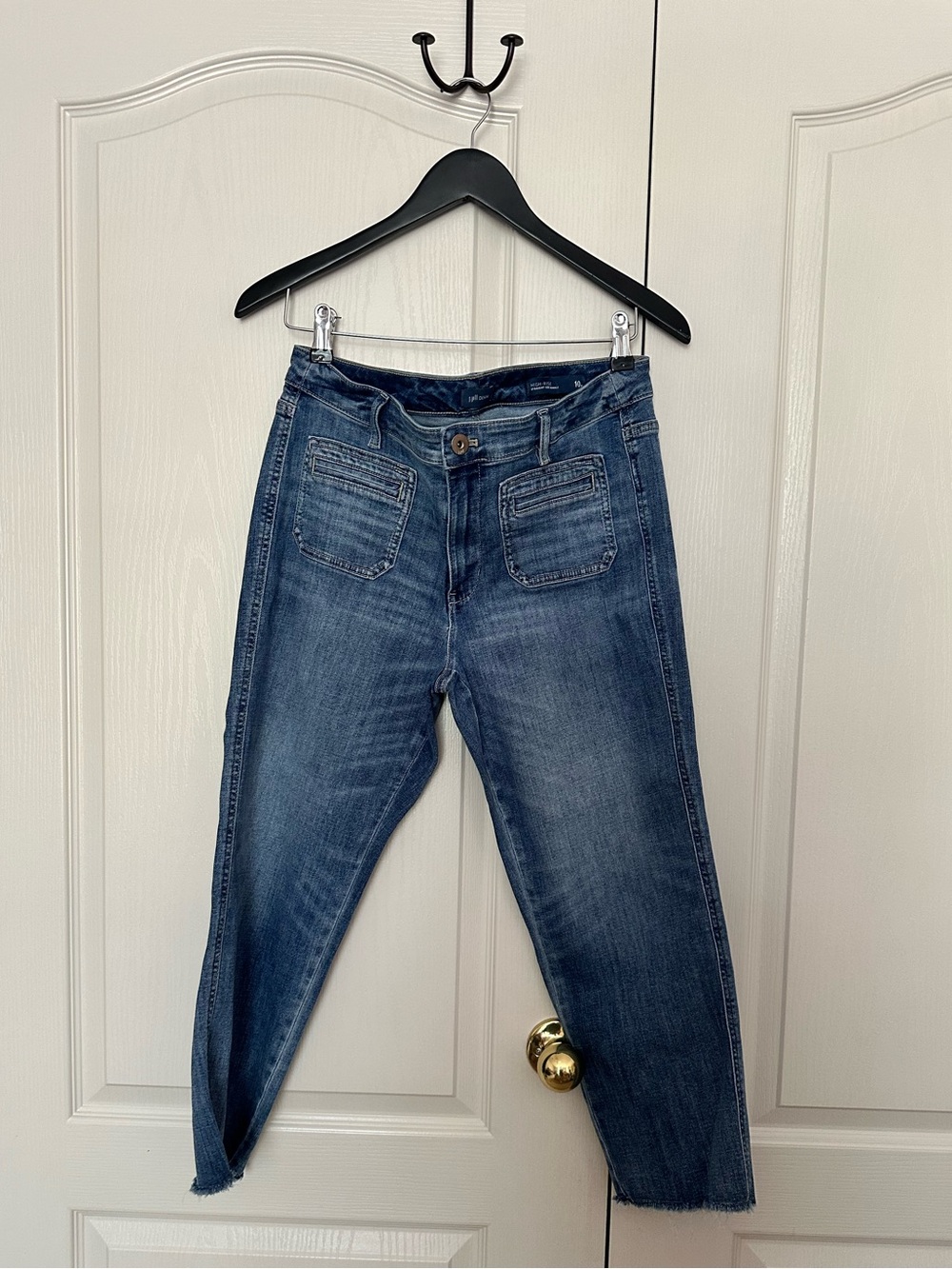 J. Jill High Rise Straight Ankle Denim Jean
